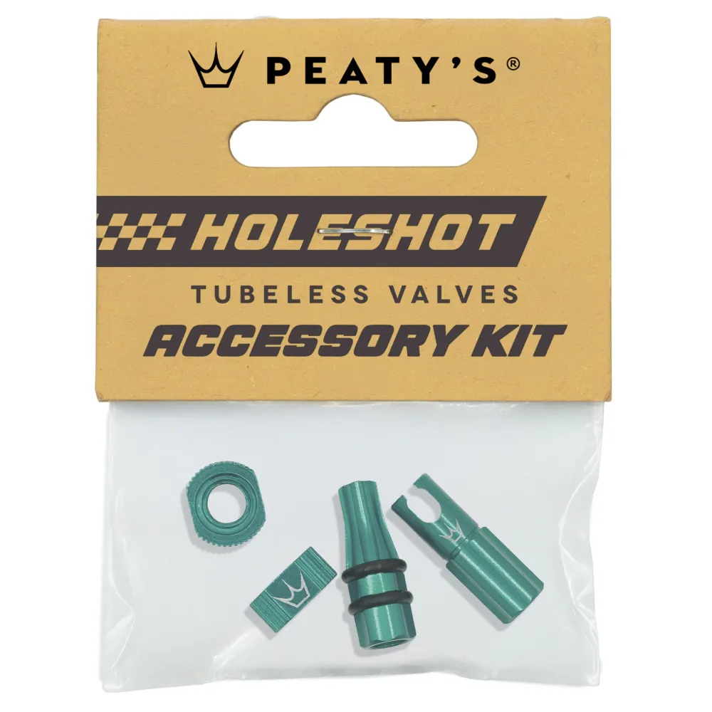 PEATY'S HOLESHOT FAST FLOW Sats med ventilhattar och nipplar Grön