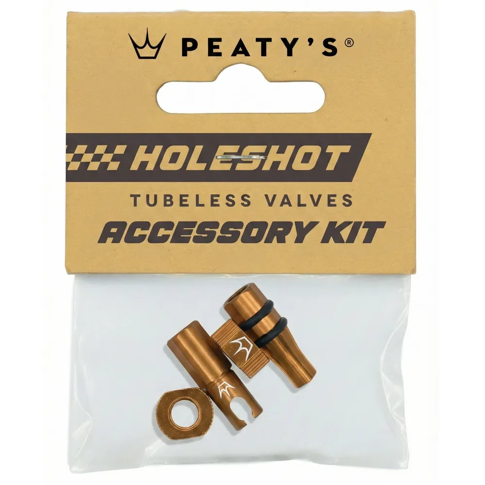 PEATY'S HOLESHOT FAST FLOW Sats med ventilhattar och nipplar i brons