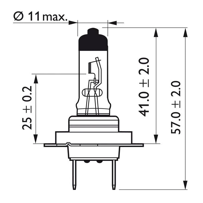 Philips Vision Moto MC Lampa H7 55W