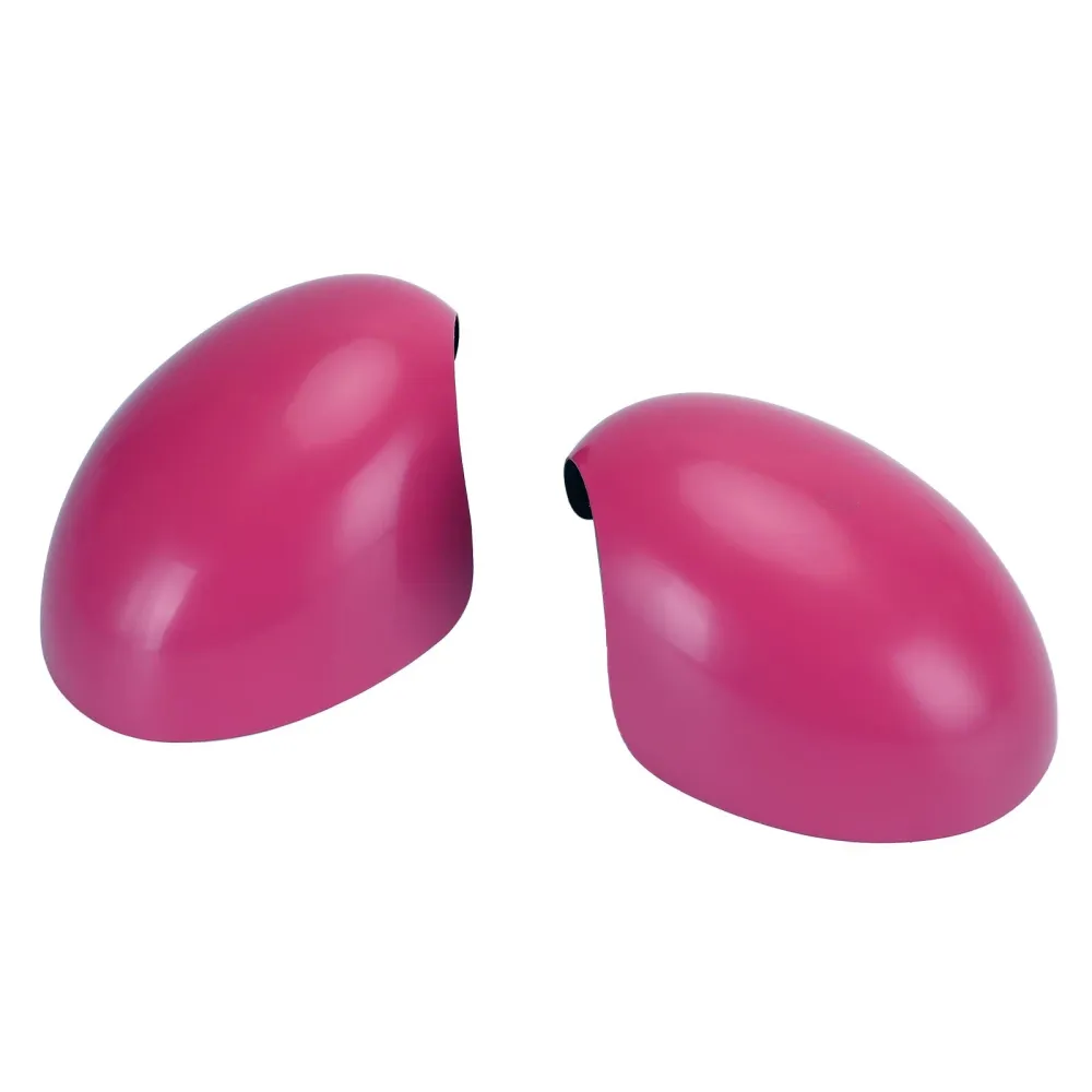 2 x Pink Mirror Covers för Mini Cooper R55 R56 R57 Högkvalitet