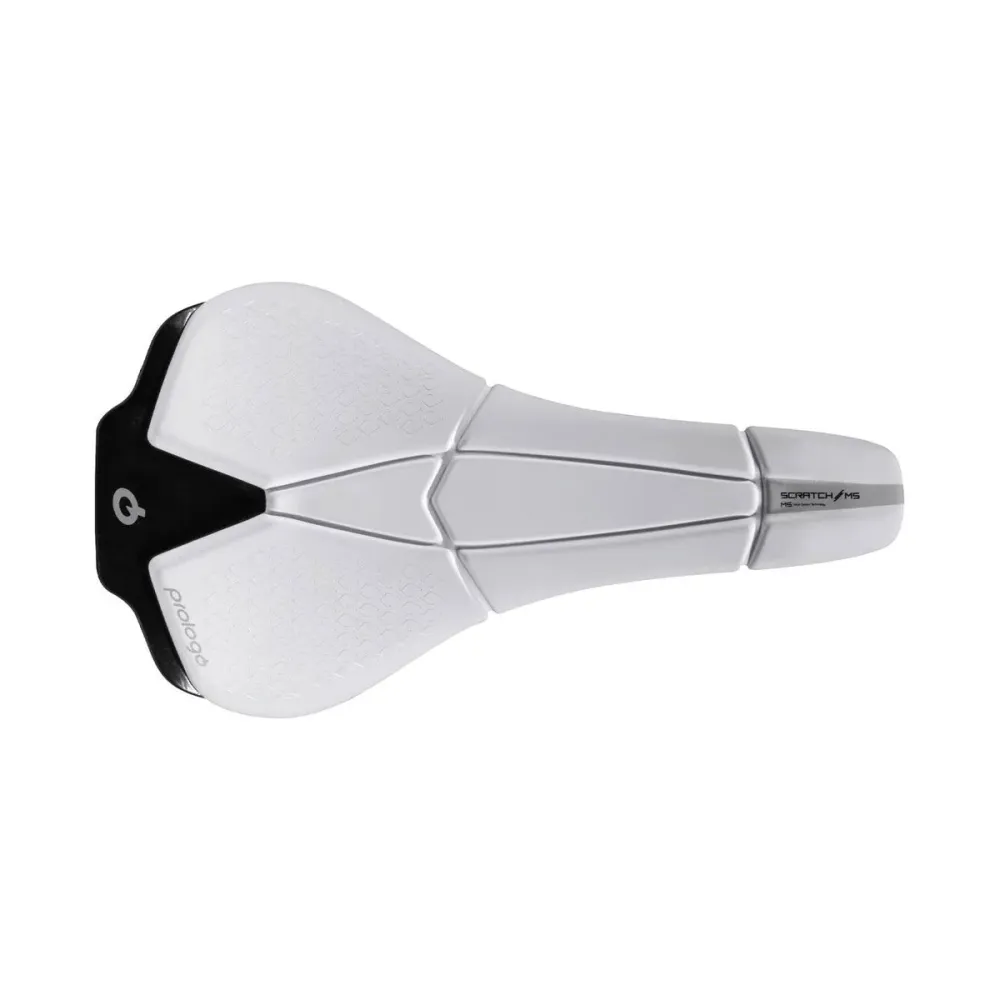 PROLOGO SCRATCH M5 kolfibersadel 140 mm bred Vit