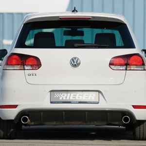 Rieger bakre diffusorinsats Volkswagen Golf MK6 GTI - Högblank svart