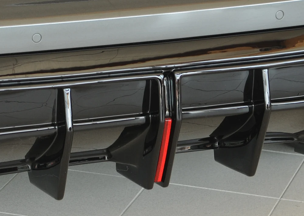 Rieger Diffusor Audi S3, A3 S-Line 8Y 2024+ - Högblank Svart