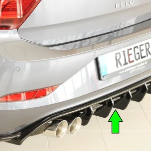 Rieger Diffusor VW Polo GTI AW 2021+ - Högblank Svart