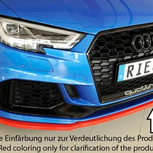Rieger Frontsplitter Audi RS3 8V Sportback & Sedan Facelift - Högblank Svart