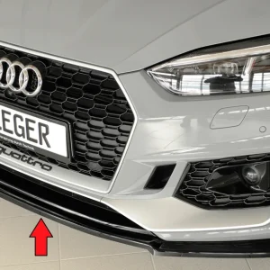 Rieger Frontsplitter Audi RS5 B9/F5 2017-2020 - Högblank Svart