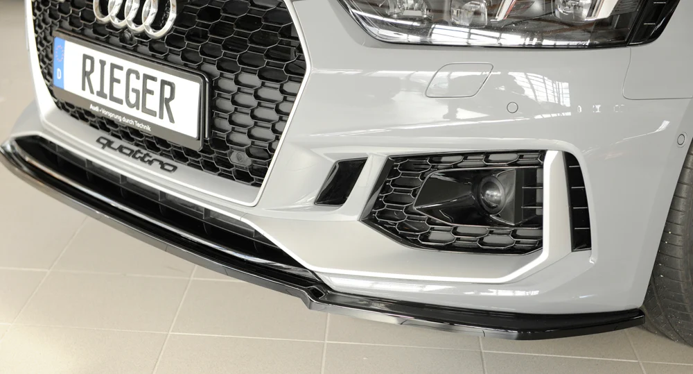 Rieger Frontsplitter Audi RS5 B9/F5 2017-2020 - Högblank Svart