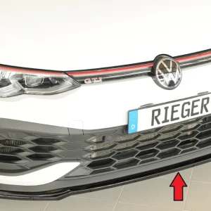Rieger Frontsplitter VW Golf MK8 GTI Clubsport 2020+ - Högblank Svart