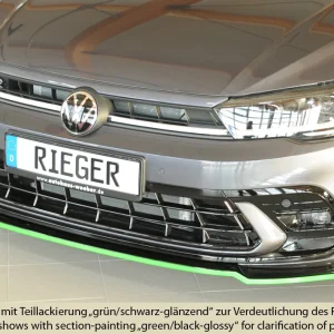 Rieger Frontsplitter VW Polo AW GTI 2021+ - Högblank Svart