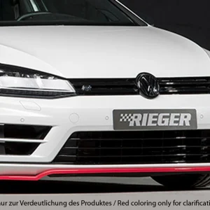 Rieger Frontsplitter Volkswagen Golf MK7 R / R-Line - Högblank Svart