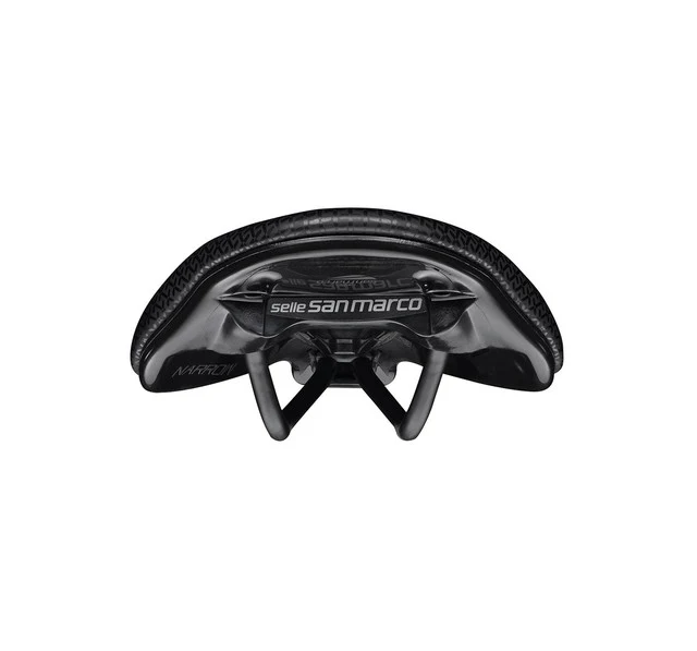 Sadel SAN MARCO SHORTFIT 2.0 COMFORT OPEN-FIT DYNAMIC L3 Bredd 155 mm Aluminiumskenor Svart