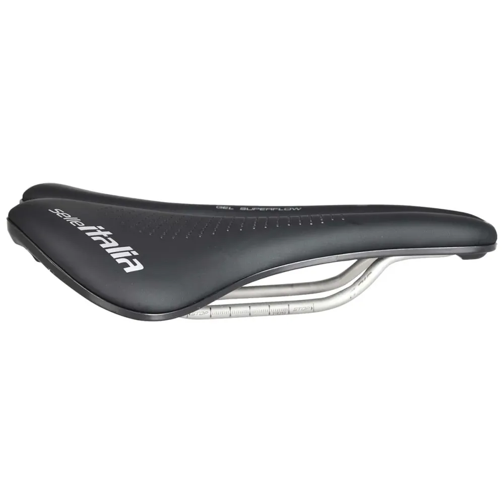 Sadel SELLE ITALIA MAX NOVUS EVO BOOST GEL SUPERFLOW Rails Ti316 Svart