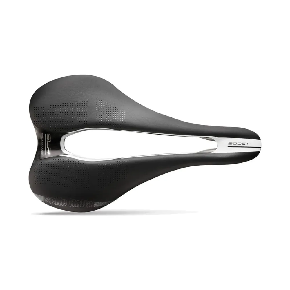 Sadel SELLE ITALIA SLR BOOST ENDURANCE SUPERFLOW S Skänklar Ti316 Svart