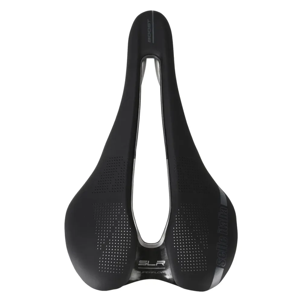 Sadel SELLE ITALIA SLR BOOST SUPERFLOW L Rails TI316 Svart