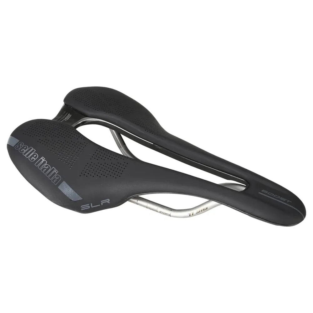 Sadel SELLE ITALIA SLR BOOST SUPERFLOW L Rails TI316 Svart