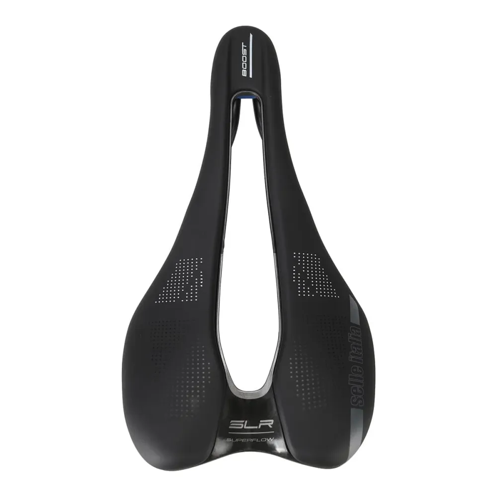 Sadel SELLE ITALIA SLR BOOST TM SUPERFLOW S Skänklar Mangan Svart