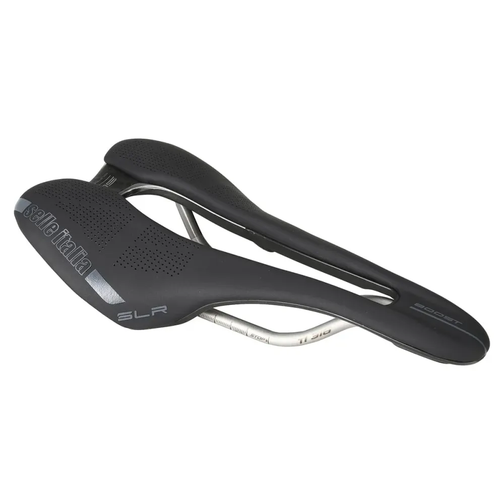 Sadel SELLE ITALIA SLR BOOST SUPERFLOW S Rails TI316 Svart
