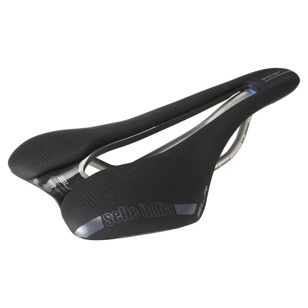 Sadel SELLE ITALIA SLR BOOST SUPERFLOW S Rails TI316 Svart