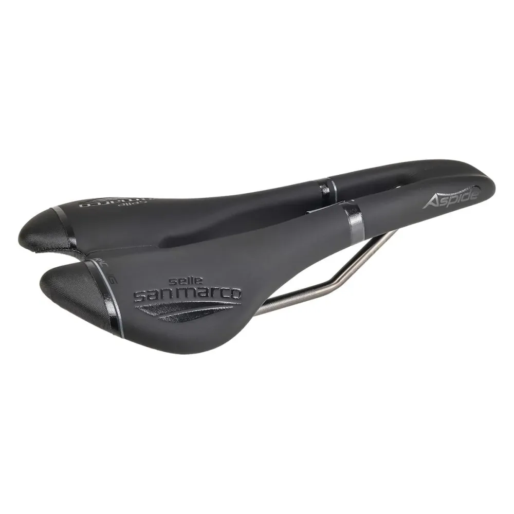 SAN MARCO ASPIDE RACING OPEN FIT NARROW Rails Xsilite Sadel Svart