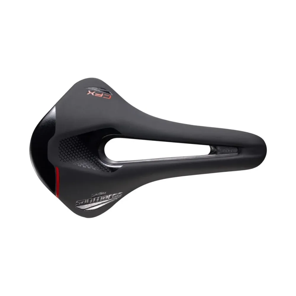 SAN MARCO SHORTFIT 2.0 OPEN-FIT CARBON FX kolfibersadel med breda skenor