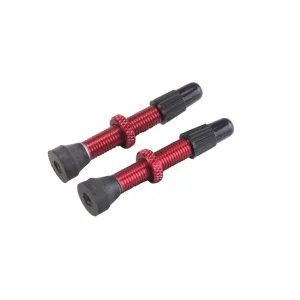 Sats med 2 VAR Presta-ventiler Aluminium 35 mm Röd