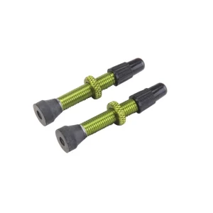 Sats med 2 VAR Presta-ventiler Aluminium 35 mm Grön