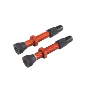 Sats med 2 VAR Presta-ventiler Aluminium 35 mm Orange