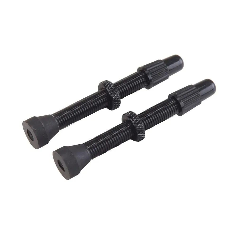 Sats med 2 VAR Presta-ventiler Aluminium 44 mm Svart