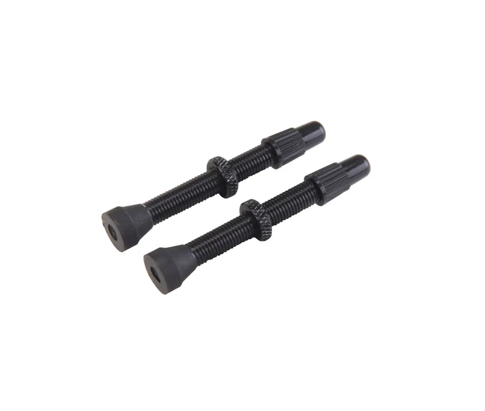 Sats med 2 VAR Presta-ventiler Aluminium 44 mm Svart