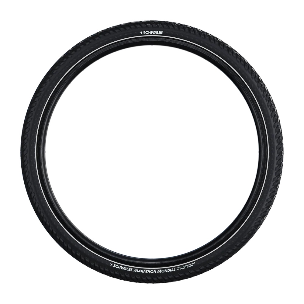 SCHWALBE MARATHON MONDIAL 700x57 ADDIX V-Guard Reflex TubeType Soft Black däck