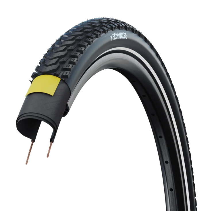 SCHWALBE MARATHON MONDIAL 700x57 ADDIX V-Guard Reflex TubeType Soft Black däck