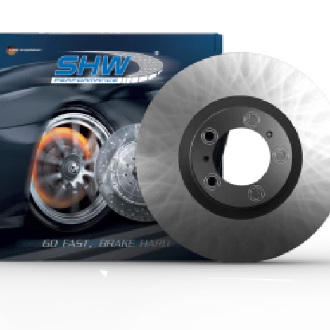 SHW 19-22 Porsche Macan 2.0L V6 Front Left Smooth Monobloc Brake Rotor (95B615301AB)