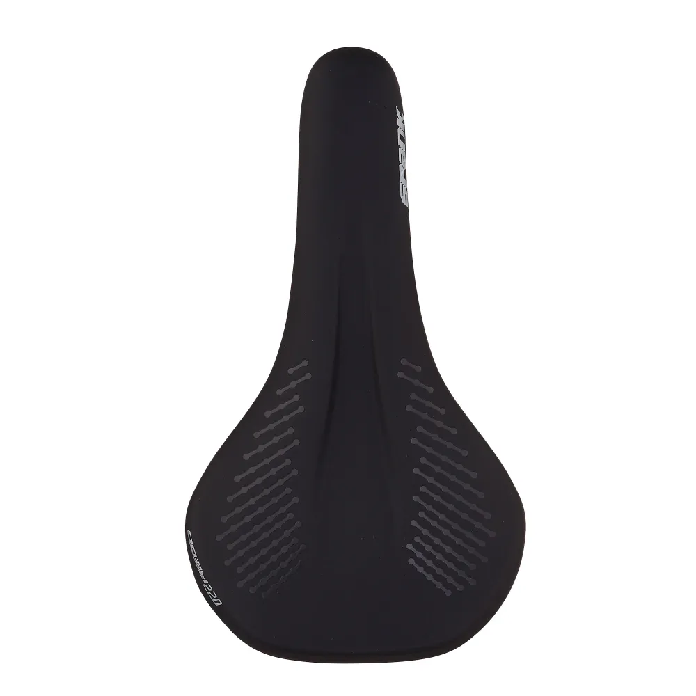 SPANK OOZY 220 144 mm sadel CrN/Ti skenor Blå