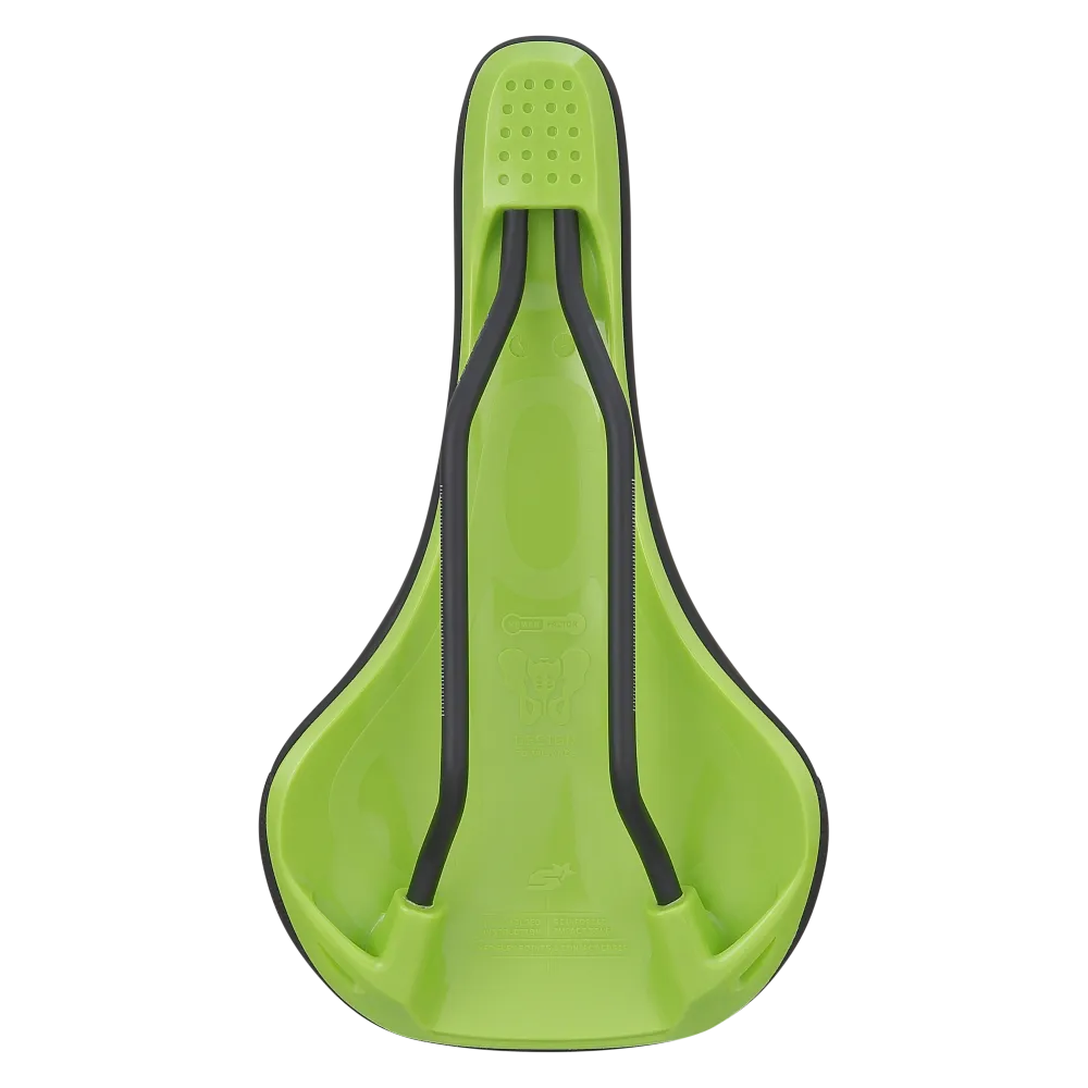 SPANK OOZY 280 144 mm sadel CrMo skenor Grön
