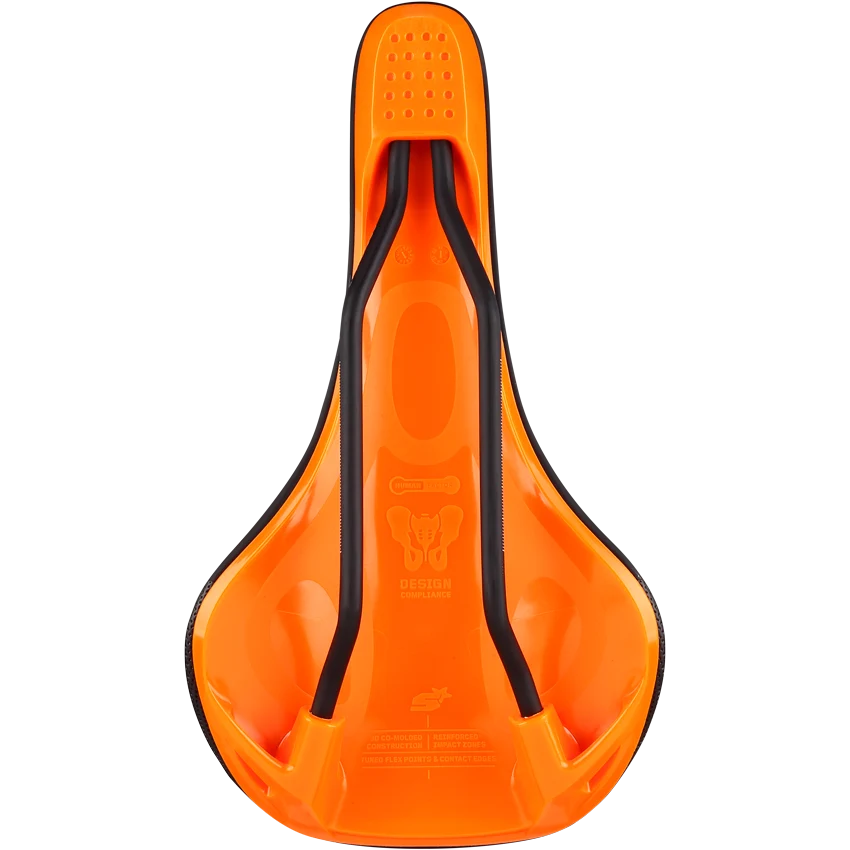 SPANK OOZY 280 144 mm sadel CrMo skenor Orange