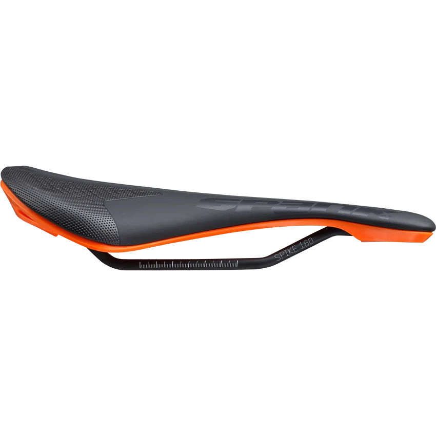 SPANK SPIKE 160 Lädersadel CrMo Rails Orange