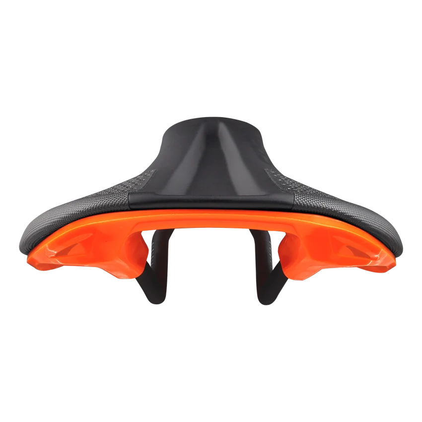 SPANK SPIKE 160 Lädersadel CrMo Rails Orange