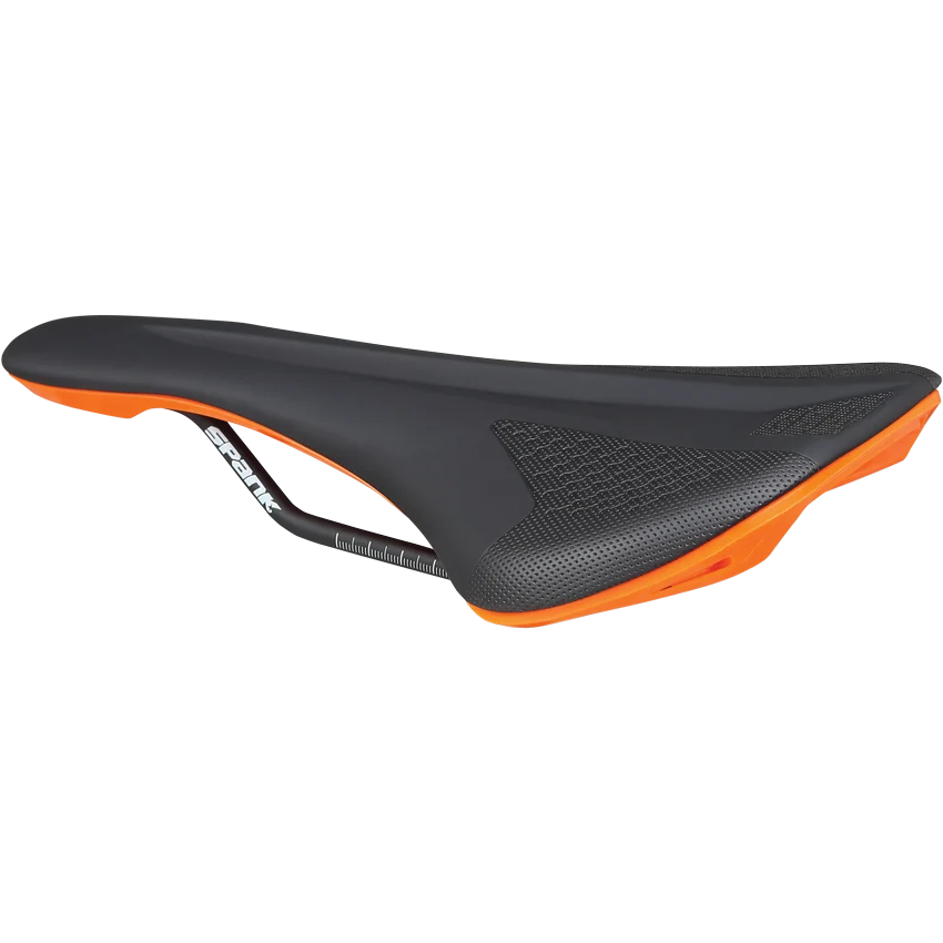 SPANK SPIKE 160 Lädersadel CrMo Rails Orange