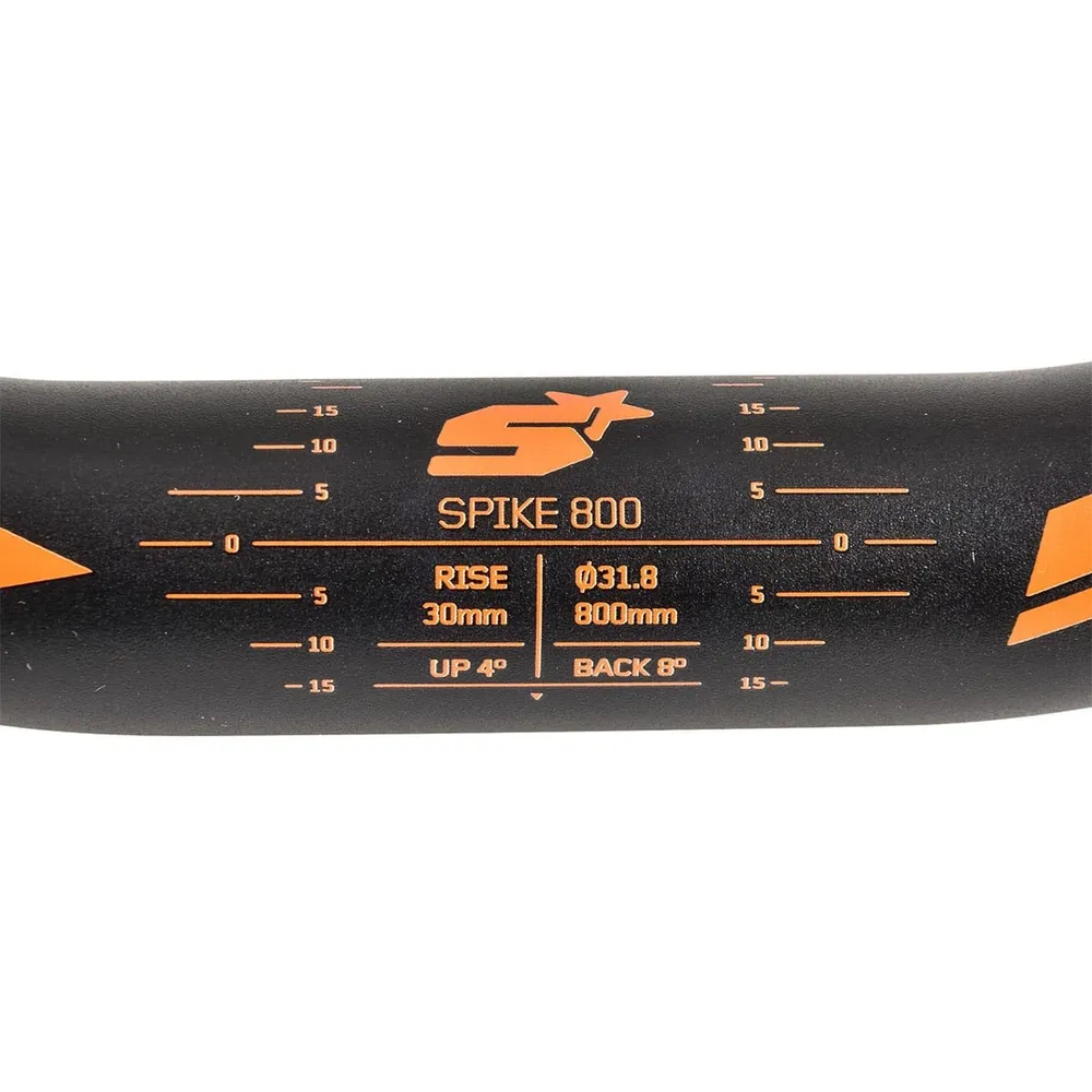 SPANK SPIKE 800 VIBROCORE Rise 30mm 800mm Orange styrstång