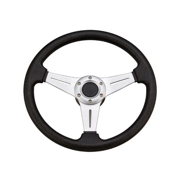 Sportratt svart med aluminium Ø338 mm