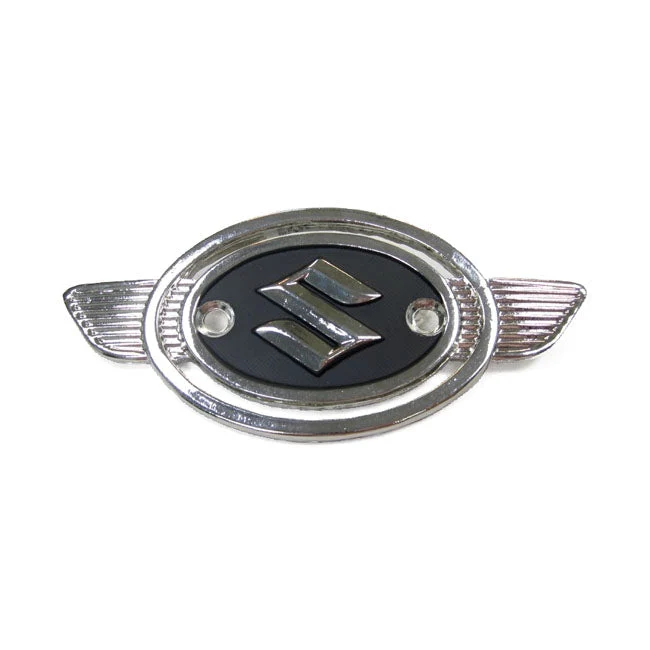 Suzuki Tankemblem Silver/Svart