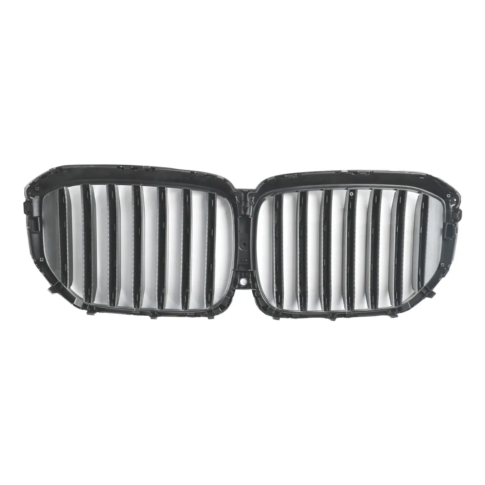Svart främre stötfångargaller Grill Passar BMW G05 LCI X5 2024+ Single Line W/LED