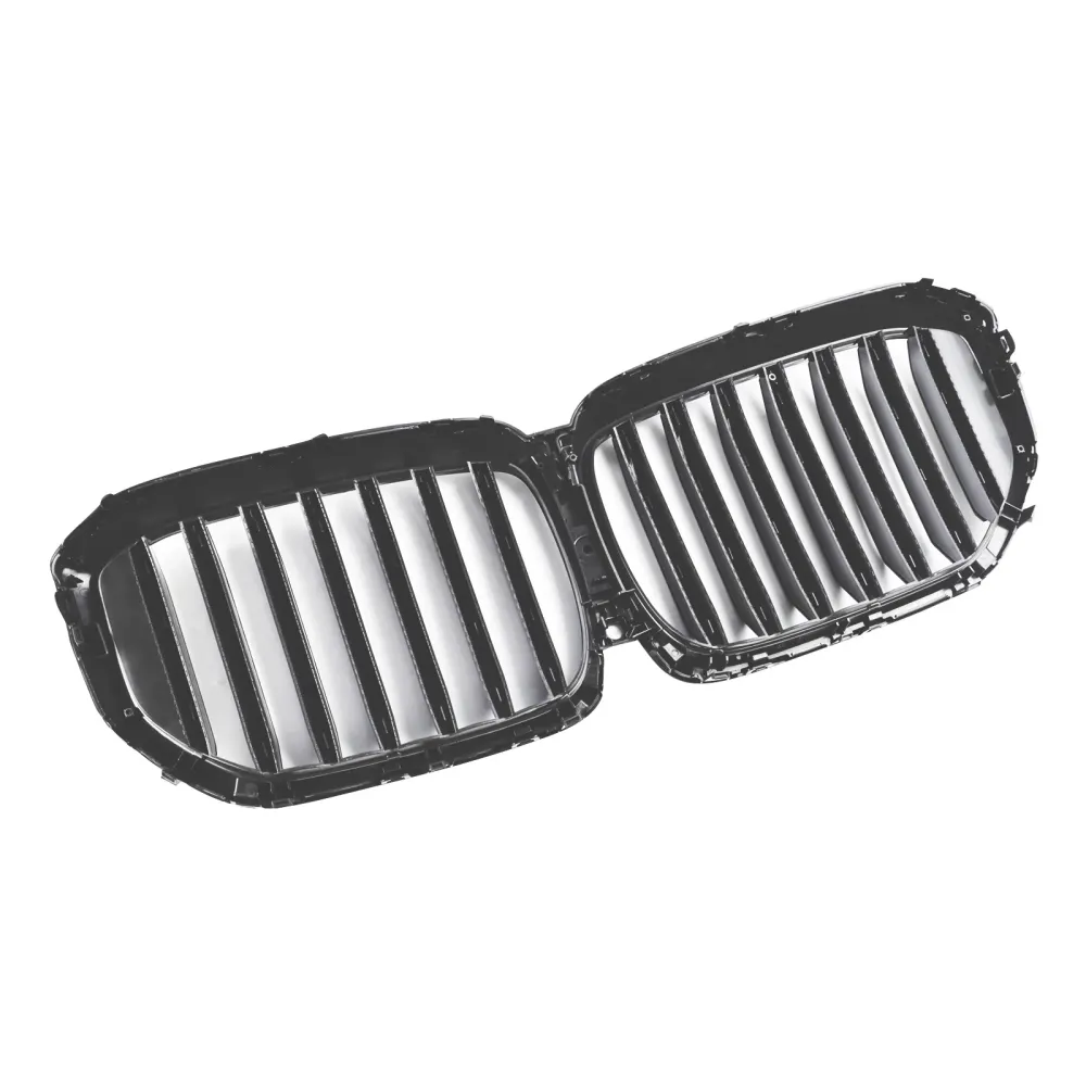 Svart främre stötfångargaller Grill Passar BMW G05 LCI X5 2024+ Single Line W/LED