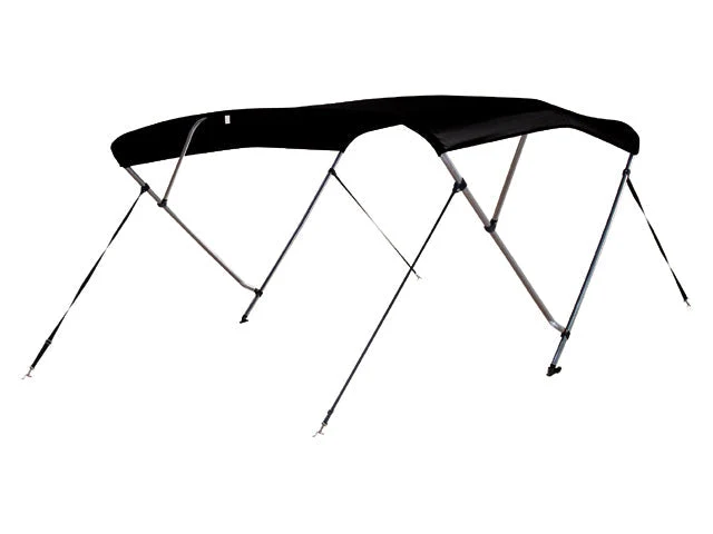 Talamex, Bimini Top Deluxe 3 Buer - Sort, 600D Polyester – Størrelse: 183x200-213x117 CM