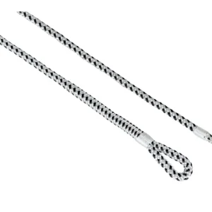 Talamex, Flettet fenderline poly/pp med øsken, 2,5m hvid/sort (par) – Størrelse: 8mm
