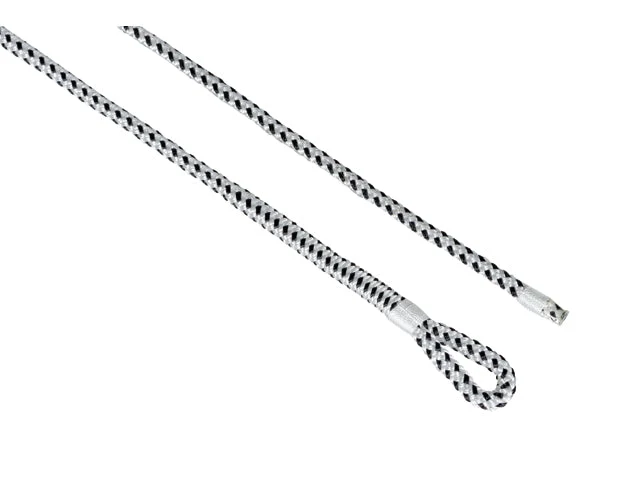Talamex, Flettet fenderline poly/pp med øsken, 2,5m hvid/sort (par) – Størrelse: 8mm