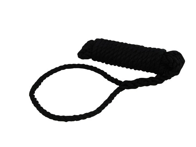 Talamex, Fortøjning sort, Øjesplejs 40 cm, 3-strenget polypropylen, Flydende – Størrelse: 14mm