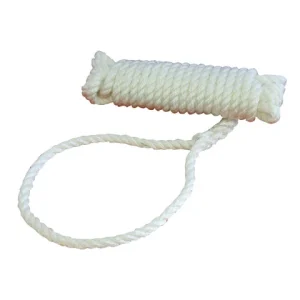 Talamex, Förtöjningslina vit 8 mm 4 m, 800 daN, 3-trådig, med öga