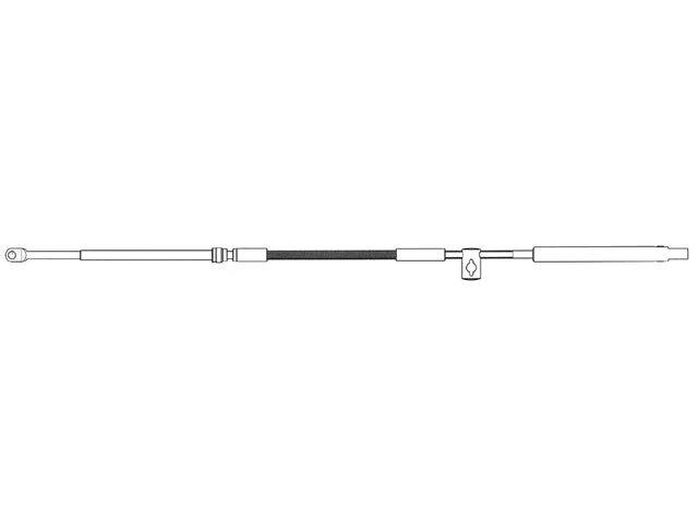 Ultraflex, C36 Styrekabel til Mercury/Mercruiser, 87 mm (3,4") – Størrelse: 2,75 M