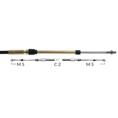Ultraflex Reglagekabel C2, universal för utombordare, 6 fot